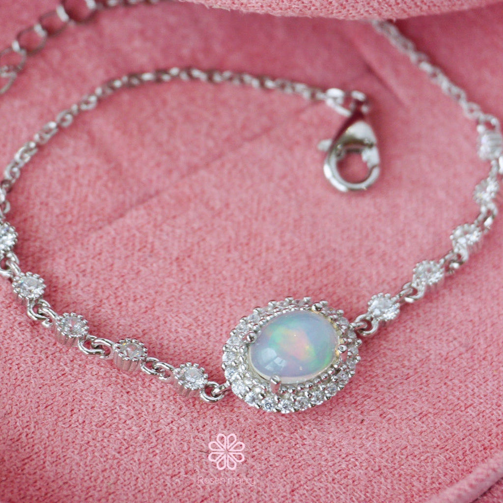 Natural Opal Bracelet Sterling Silver925