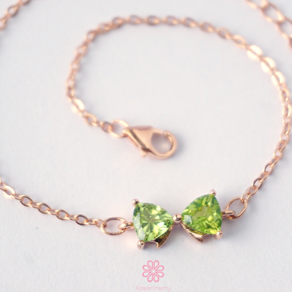 Natural Peridot Bracelet