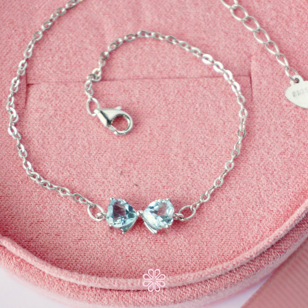 Natural Blue Topaz Bracelet