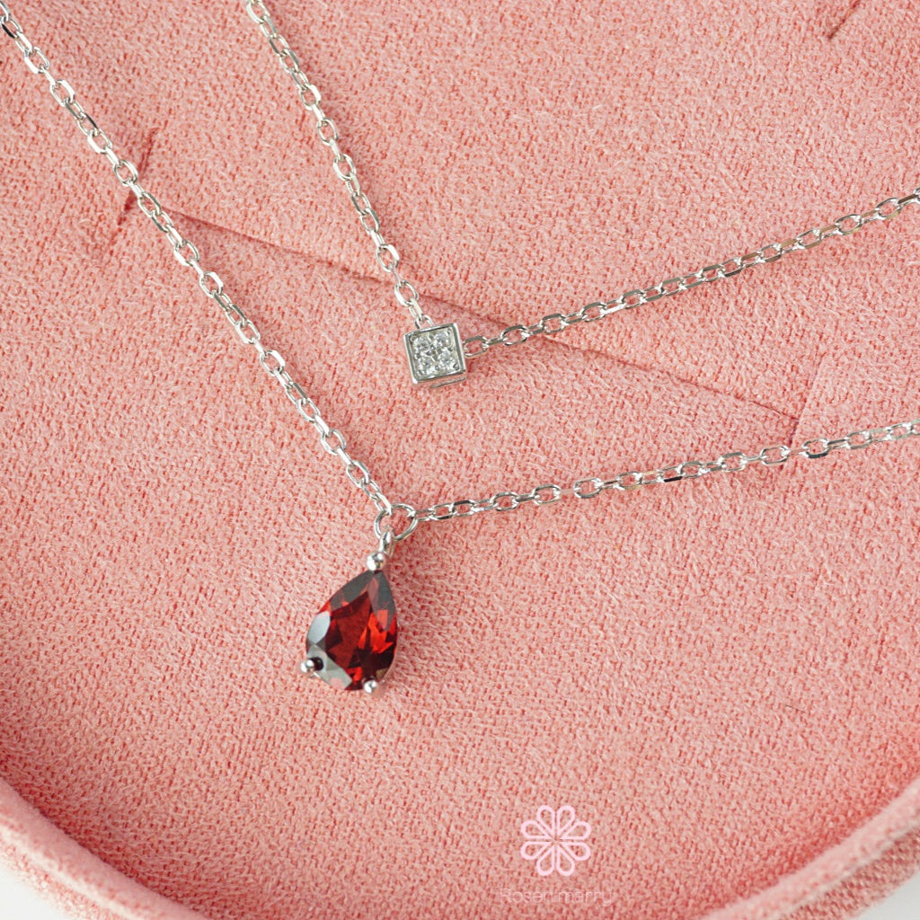 Natural Garnet Necklace