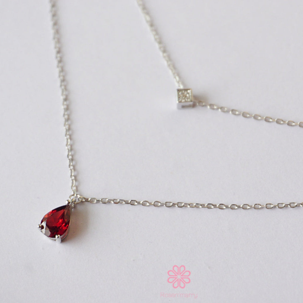 Natural Garnet Necklace