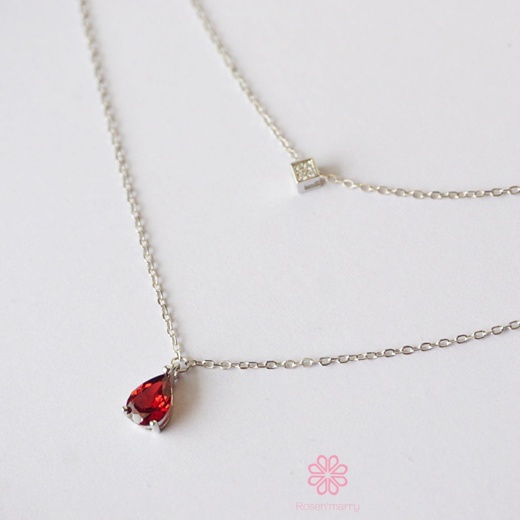 Natural Garnet Necklace