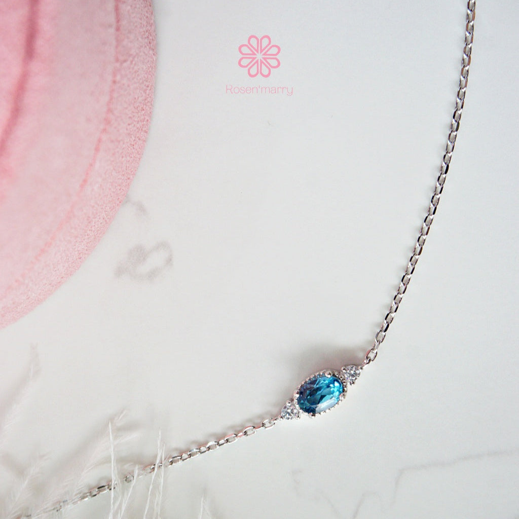 Natural London Blue Topaz Bracelet