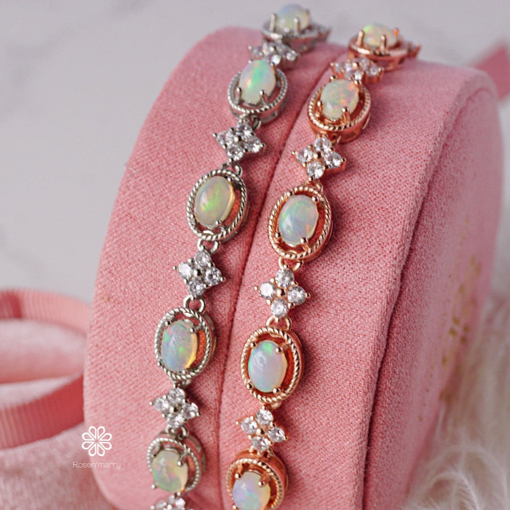 Natural Opal Bracelet Sterling Silver925