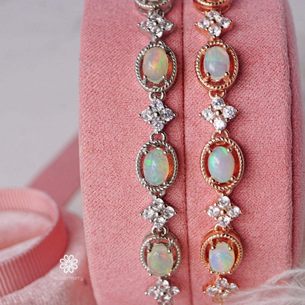 Natural Opal Bracelet Sterling Silver925