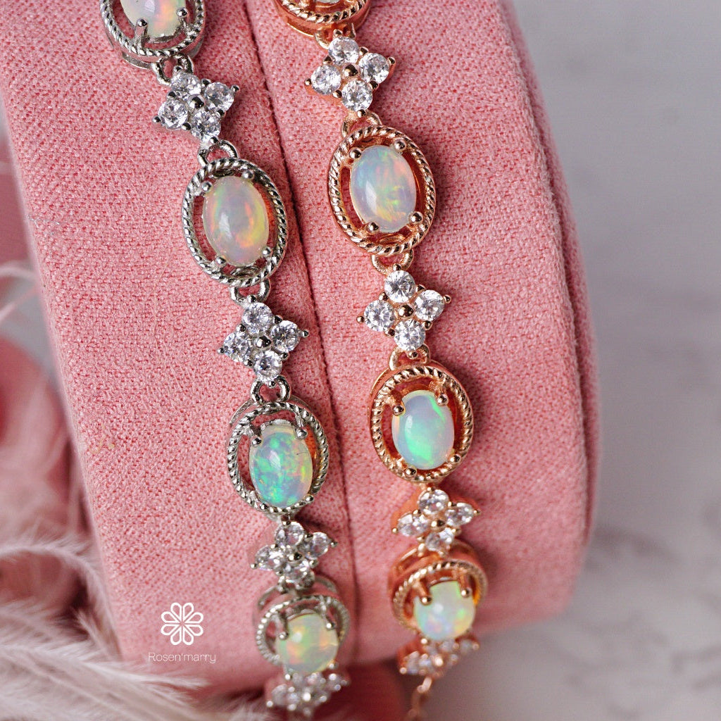 Natural Opal Bracelet Sterling Silver925
