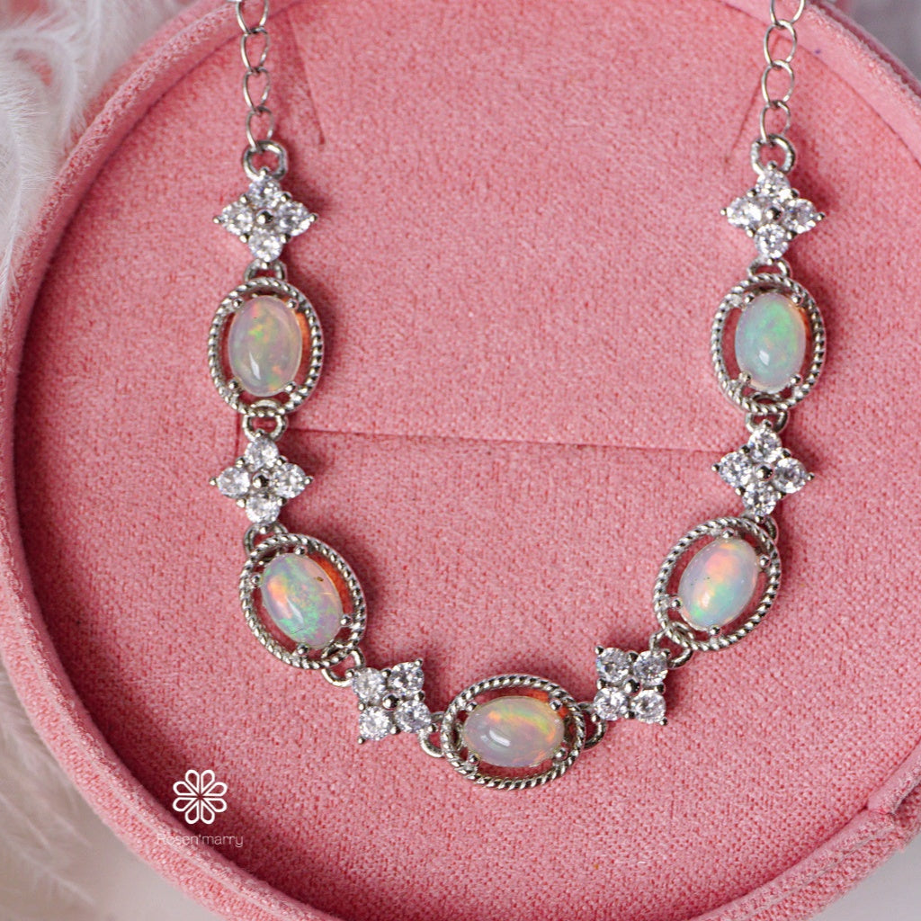 Natural Opal Bracelet Sterling Silver925